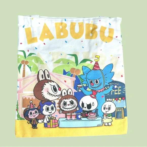 LABUBU Party Time Double Sided Tote Bag with Free Gift THE MONSTERS - Picture 5 of 5